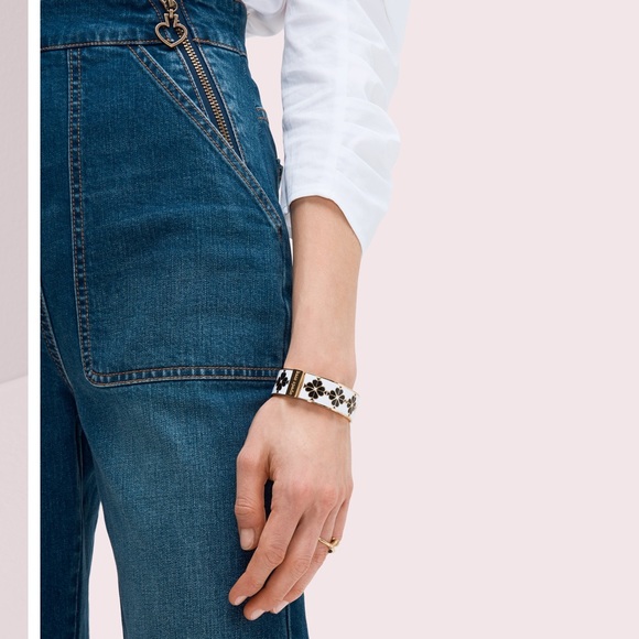 Kate spade floral enamel bangle bracelet - Picture 7 of 8